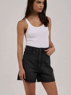 Thrills Koko High-Rise Black Denim Shorts Size 4